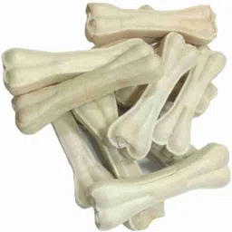 pet clue (5 Inch Pack of 5) Dog Pet Food Press Bone Calcium&Twisted Chicken Dog Chew Bone Chicken Dog Chew image 2