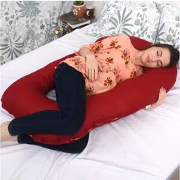 wild mint Premium series Polyester Fibre Solid Pregnancy Pillow Pack of 1 image 2