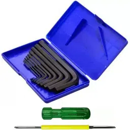 kshivi AK25 9 Pcs Allen Key Kit For Bike/Cycle/Guitar With 4 Inch Screw Driver Allen Key Set-picture-13