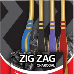colgate ZigZag Charcoal Soft Toothbrush image 1