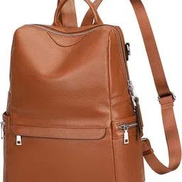 spinsell Medium 22 L Backpack Medium 22 L Elegant Stylish Leather Backpack for Women image 4