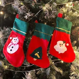 manrish Premium Christmas Hanging Stockings Socks for Home, Office & Party Decoration Christmas Stocking image 3