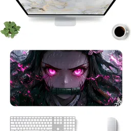 Kuavi Extended Anime Mouse Pad, 279 x 584 mm, Thick Rubber Base(Design-21) Mousepad image 3