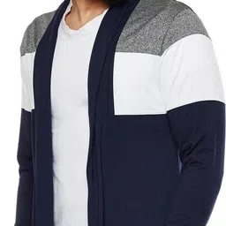 Men Straight Full Sleeve Blue Shrug-image-34
