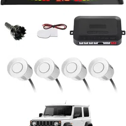 zplus Universal 4 White Reverse Parking Sensor With LED Display For Cars-160 Safety of Passengers/Car One Alarm Kit-1252 Parking Sensor-picture-23