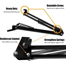 imad Lazy Arm Bracket for Both Mobiles and Tablets Device 3.5-10.6 Inch Mobile Holder image 4