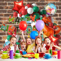 rozi decoration Birthday Decoration Kit Dinosaur Theme for Kids Birthday Decoration image 5