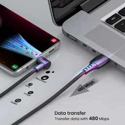 Portronics Lightning Cable 2 A 1.2 m Konnect HD Fast Charging & Data Sync image 5