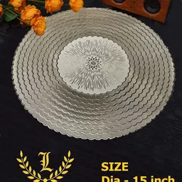 lavichitra Round Pack of 6 Table Placemat image 5