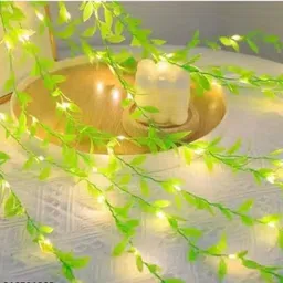 lakshmi creation 50 LEDs 15 m Green Steady Leaf Rice Lights image 2