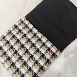 hasnain enterprises Unstitched Wool Salwar Suit Material Striped image 2