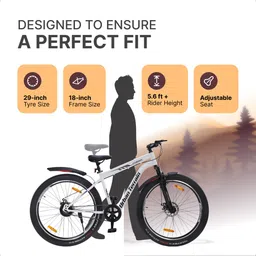 urban terrain Bolt Cycles for Men with Steel Frame & Dual Disc Brake MTB Bike UT5000S29 29 T (inch) Road Cycle image 5