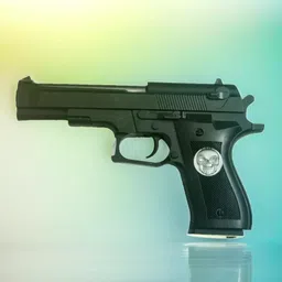 jipsam A tion battle silver dotted toy gun for kids Darts & Plastic Bullets-picture-23