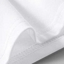 anany Men Solid Round Neck Cotton Blend White T-Shirt image 3