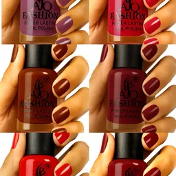 aq fashion Long Lasting quick dry Nail Polish New collection Set 1232 Multicolor-picture-17