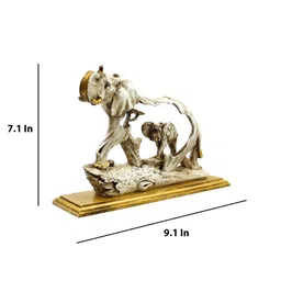 the artment Fengshui Golden Elephant Resin Figurine image 3