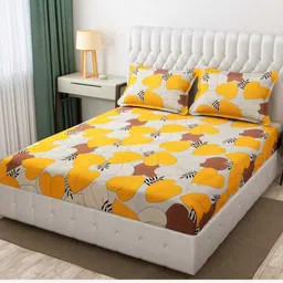 tiwanshi 350 TC Polyester Double Printed Fitted (Elastic) Bedsheet-picture-31