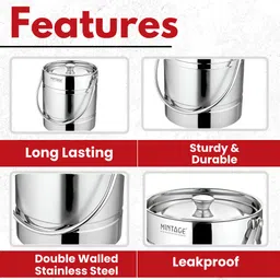 mintage Stainless Steel Milk Container - 5 L image 4