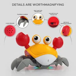 clerika Crawling Crab Baby Toy for Kids Time Interactive Moving Toys image 2