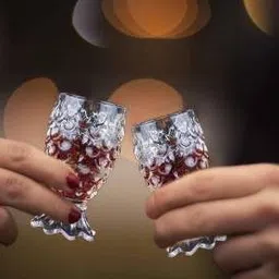 glasop (Pack of 6) Glasops Pineapple Shape Shot Glass Set | Shot Glass | Espresso and Vodka Shots Glass | Crystal Clear Shot Glass - 50 ML (Pack of 6) Glass Set Shot Glass image 2