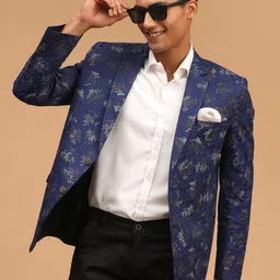 jbn creation Men Printed Single Breasted Casual Blazer image 2