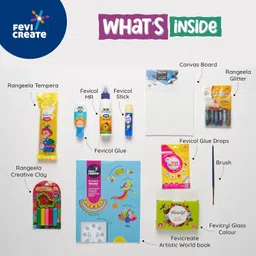 fevicreate All in One DIY Crafting Kit for children of ages 5-14, Includes a Sling Bag image 5