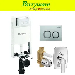 parryware Half Frame Concealed Cistern, with divater body upper crust set of 1 pic 112 Dual Flush Tank-picture-33