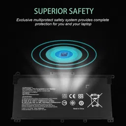 WISTAR HT03XL Laptop Battery Compatible with Hp 14-CE0025TU 14-CE0034TX TPN-I130/I131/I132 Pavilion 15-CD/CS/DA Laptop L11421-422 HSTNN-LB8M 17-AR050WM 920046-121 421 541 920070-855 HSTNN-IB7Y [TF03XL] 4 Cell Laptop Battery image 4