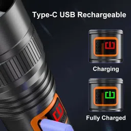 3baan A327 M986(CAR EMERGENCY LIGHT) 3 Modes with Hammer and Seatbelt Zoomable Torch image 3