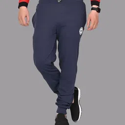 skwardrobe Men Solid Blue Track Pants image 4
