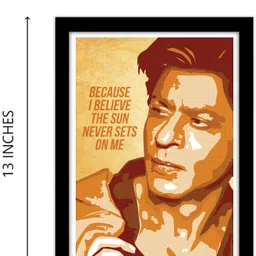good hope Shahrukh Khan & kajol Framed Poster For Room & Office (10 Inch X 13 Inch, Framed) Paper Print image 4