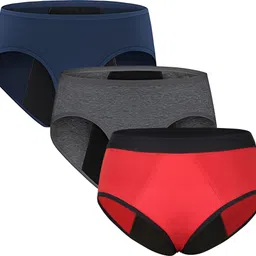 ummiss Pack of 3 Women Periods Blue, Grey, Red Panty-picture-22