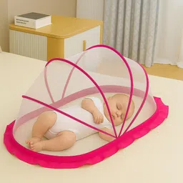 ya enterprise S crib white and pink HDPE - High Density Poly Ethylene Washable Kids Mosquito Net-picture-36