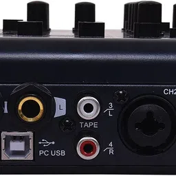 xtreme acoustics XAMX42 MX42 portable mini 4-channel audio mixer, with 192Khz sampling rate for podcasting, recording and live performance Analog Sound Mixer image 3