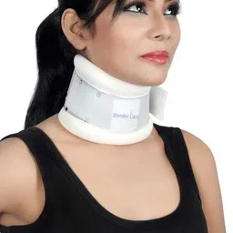 wonder care Adjustable Height Hard Cervical Collar Neck Support image 1
