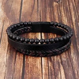 karishma kreations Leather Bracelet image 1