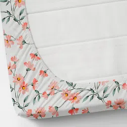 ameyaa 320 TC Cotton Single Printed Fitted (Elastic) Bedsheet image 3