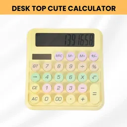 guggu Desktop Calculator, 12-Digit Large LCD and Large Buttons for Office, Homes Y414 Basic Calculator-picture-28
