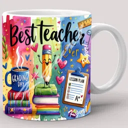 kgvr1 "TeacherDay"Best Gift for Teacher|Printed Ceramic Coffee Mug image 1