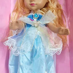 star impex Sweet Girl Princess Doll in Blue Gown – Stylish Toy with Long Hair & Accessories-picture-34