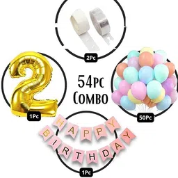 groovy dudz Solid 2nd Birthday Decorations Balloon image 2