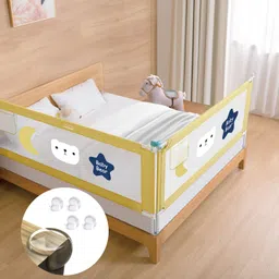 safe-o-kid Cute Cartoon Design Adjustable Height Two Side Baby Bed Rail Guard 1.8M/6Ft-picture-33