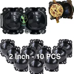 littleforest 2 Inch Plastic Rooting Ball 10 PC Black Garden Tool Kit-picture-28