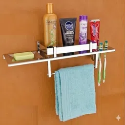 adonz NWM_Towel_Holder_2056 Silver Towel Holder image 1