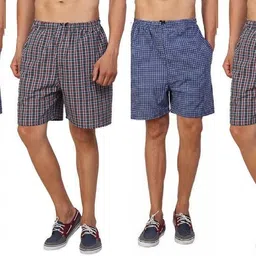 meemaya Pack of 4 Checkered Men Boxer-picture-14