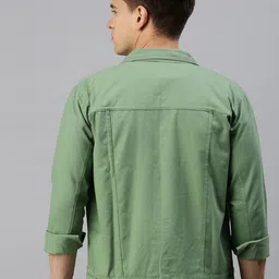 voxati Men Solid Denim Jacket image 2