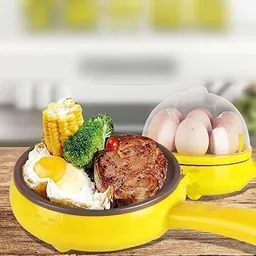 queryzen 2 in 1 Electric Egg Frying Pan with Egg Cooker with Handle,Omelet Frying pan 2 in 1 Electric Egg Frying Pan with Egg Cooker with Handle,Omelet Frying pan Egg Cooker image 3