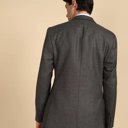 raymond Men Solid Bandhgala Formal Blazer image 4