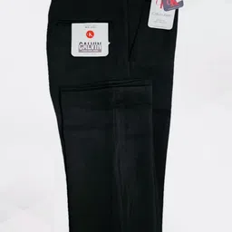 guptajitraders Men Regular Fit Black Lycra Blend Trousers image 5