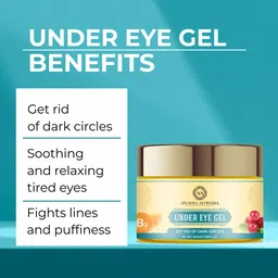 ayusoul ayurveda Khadi Under Eye Gel with L Ascorbic, Alpha Arbutin, Niacinamide image 3